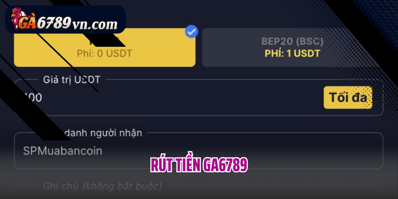 Rút tiền Ga6789